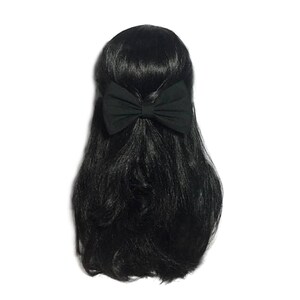 Black Hair Bow, Hair Bow For Girls, Black Bow, Black Hair Bow Clip, Hair Bows For Women, Cosplay Bow, Kawaii Bow Clip, Black Big Bow image 2