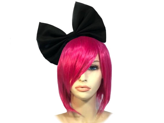 Black Headband For Women, Black Bow Headband, Costume Accessories, Cosplay Hair Bow, Hair Bow For Women, Bow Headband Women, Huge Bows
