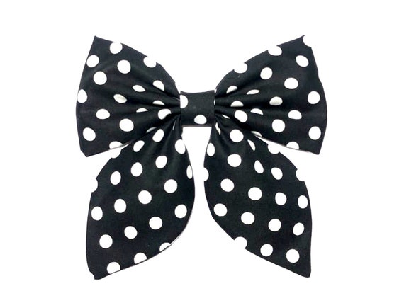 Polka Dot Hair Bow, Hair Bow for Women or Girls, Large Hair  display picture 1