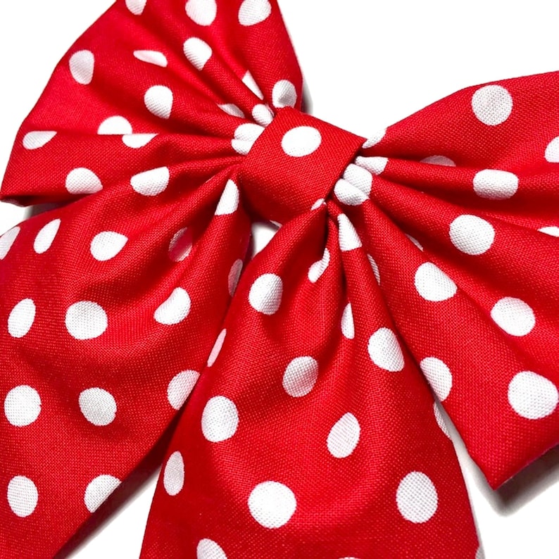 Minnie Mouse Hair Bow, Red Hair Bow, Polka Dots Bow, Hair Bows For Girls, Girls Hair Bows, Toddlers Hair Bows, Cheer Bows, Dance image 8