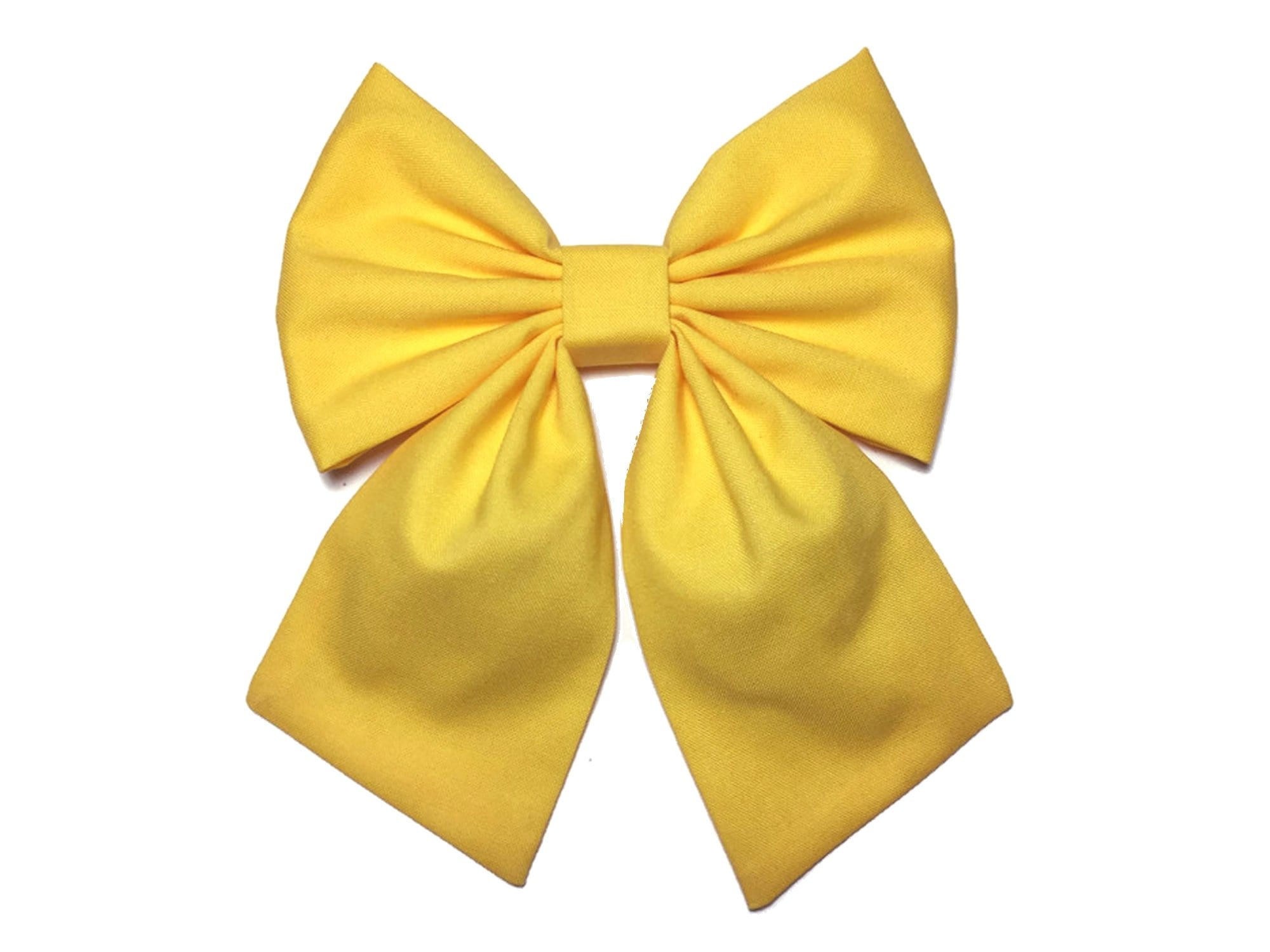 Blue and Yellow Hair Bow Set - wide 9