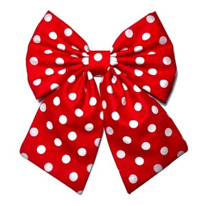 Minnie Mouse Hair Bow, Red Hair Bow, Polka Dots Bow, Hair Bows For Girls, Girls Hair Bows, Toddlers Hair Bows, Cheer Bows, Dance image 10