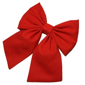 Red Hair Bows For Girls, Red Hair Bow, Red Hair Clip, Cosplay Hair Bows, Kawaii Hair Accessory, Cheer Bows, Dance Bows, Big Bows image 8