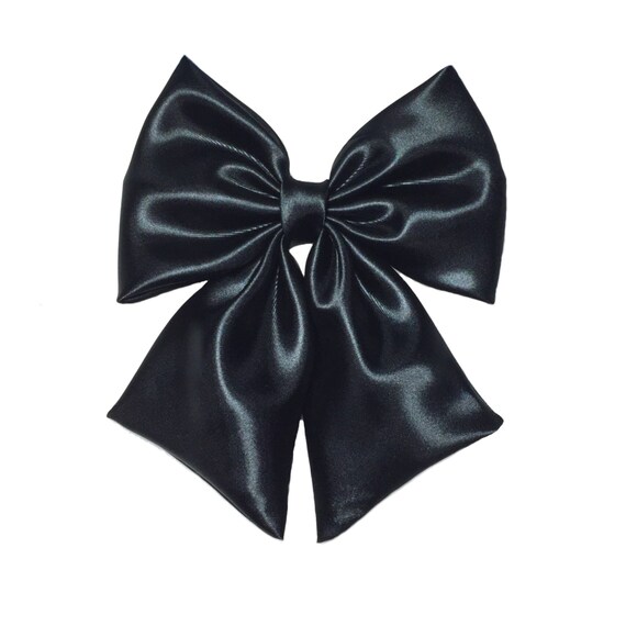 Black Hair Accessory Black Hair Bow Girls Accessories Black - Etsy