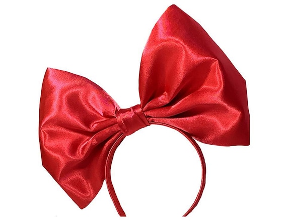 Large Hair Satin Headband Bow, Big Hair Bow, Cosplay Bow  display picture 1