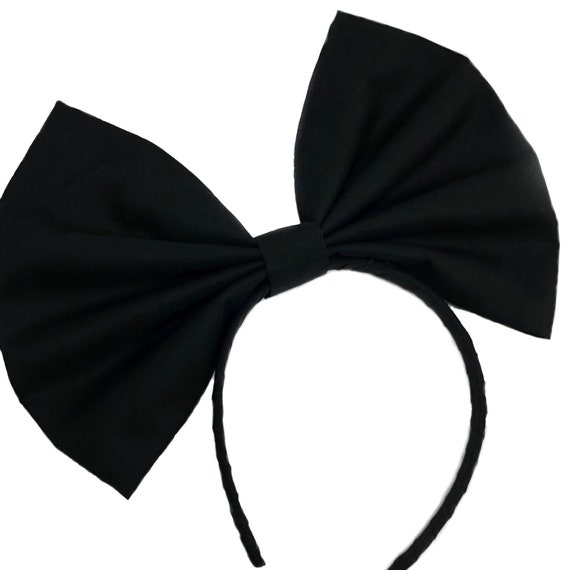 Bandeau Noir à Nœud Papillon Pour Femmes Et Filles – Accessoire Cheveux Pour Spa, Maquillage, Fêtes