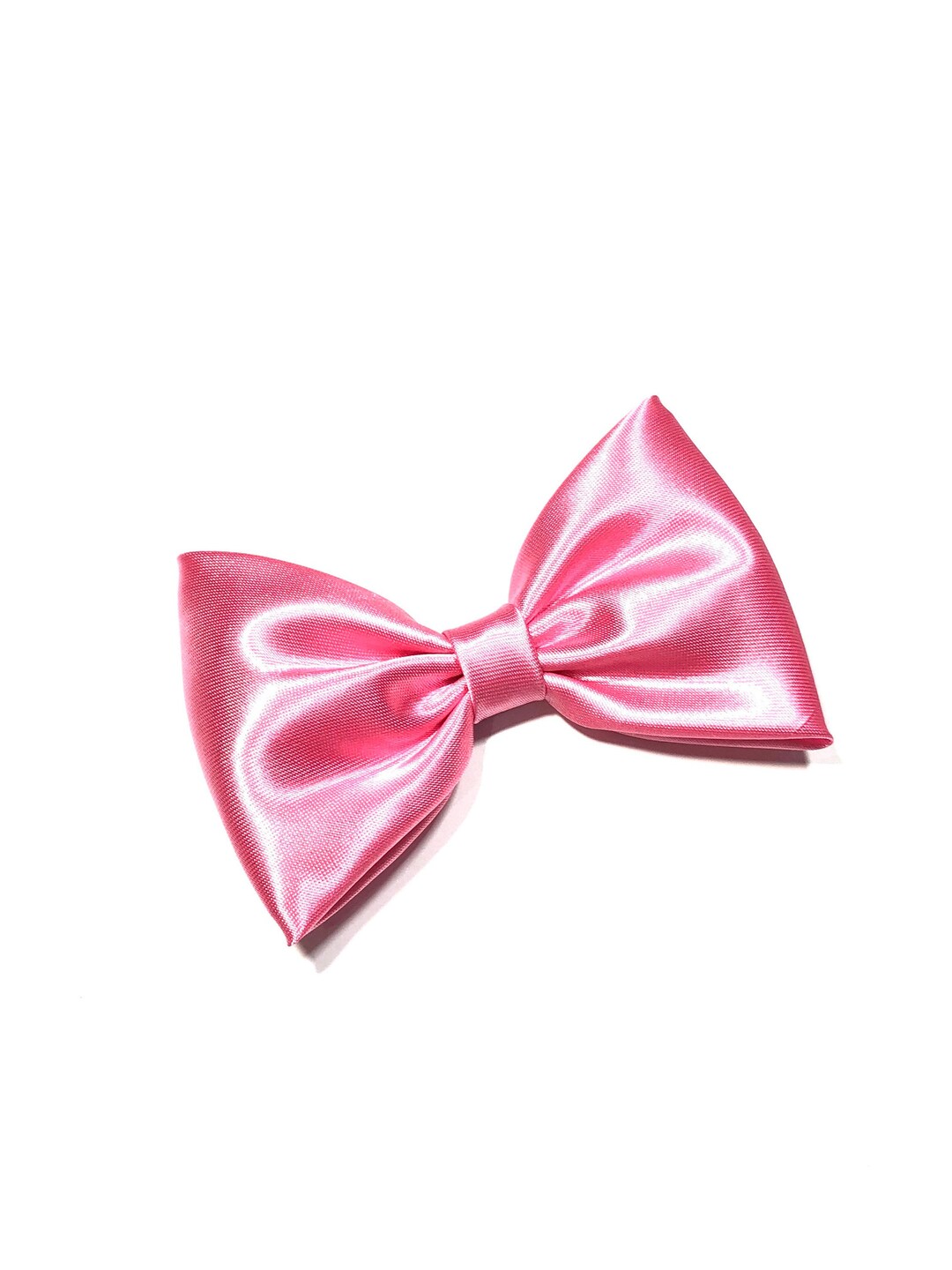 Pink Satin Hair Bow, Wedding Hair Clip, Pink Hair Bow, Wedding ...
