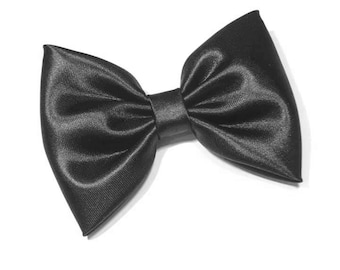 Bridal Hair Piece, Black Hair Bow, Bridal Hair Accessories, Black bow, Satin Hair Bow, Bows For Girls, Hair Bows, Wedding Hair Clip