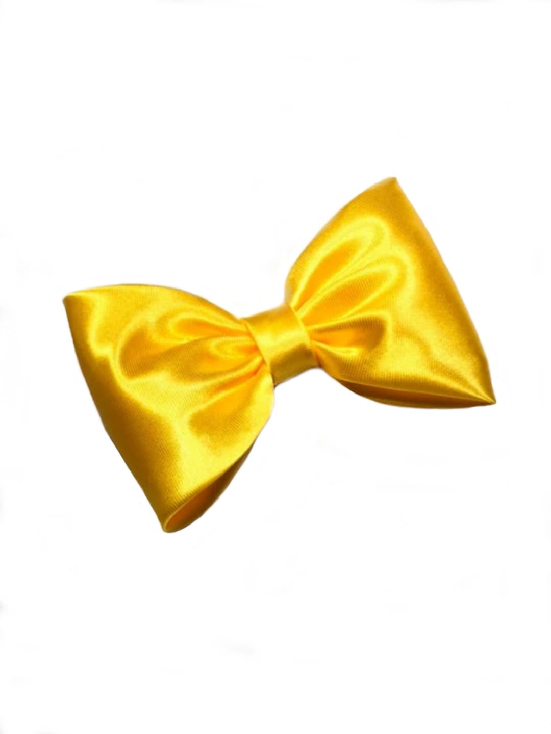 Yellow Satin Bow Girls Bows Handmade Bows Yellow Hair Bow Etsy