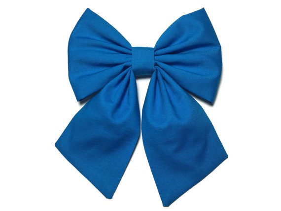 Royal Blue Hair Bow Clip for Girls - wide 1