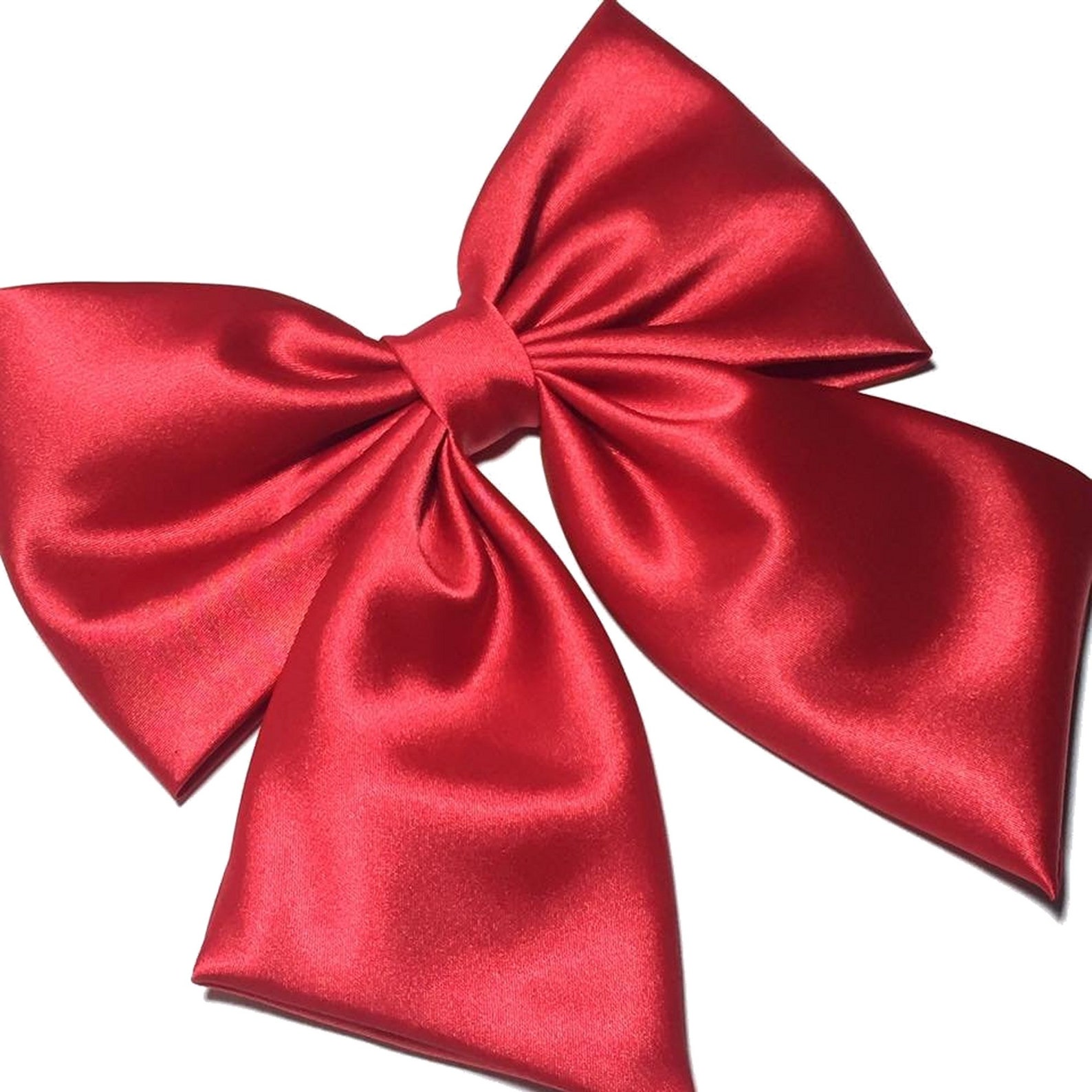 Red Hair Bow Red Satin Hair Bow Satin Big Bow Wedding Pew | Etsy