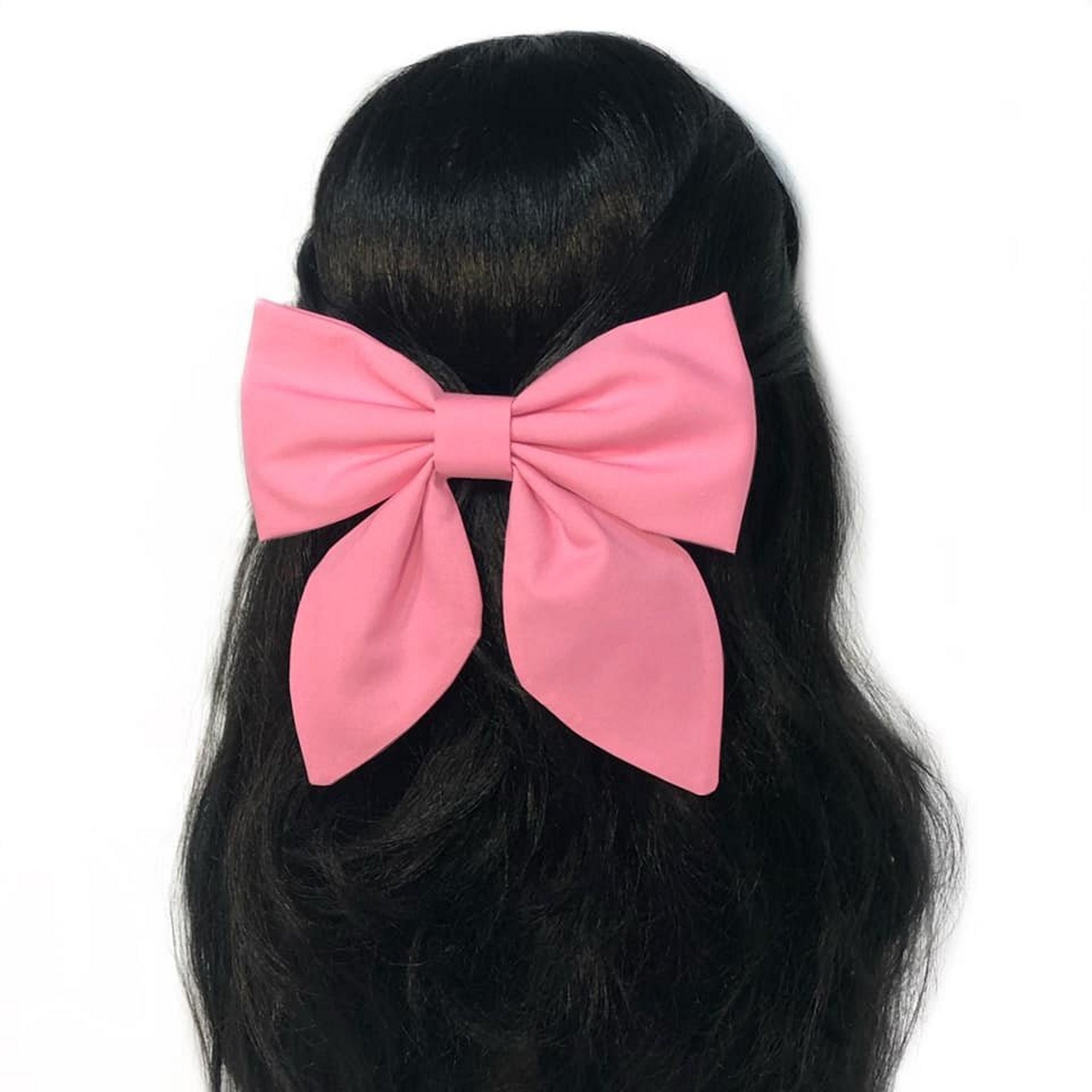 Pink Black Monogram Hair Bow Accessory Clip Tie Custom Pink Monogram Hair Bow & Barrette Holder - Etsy main image 3