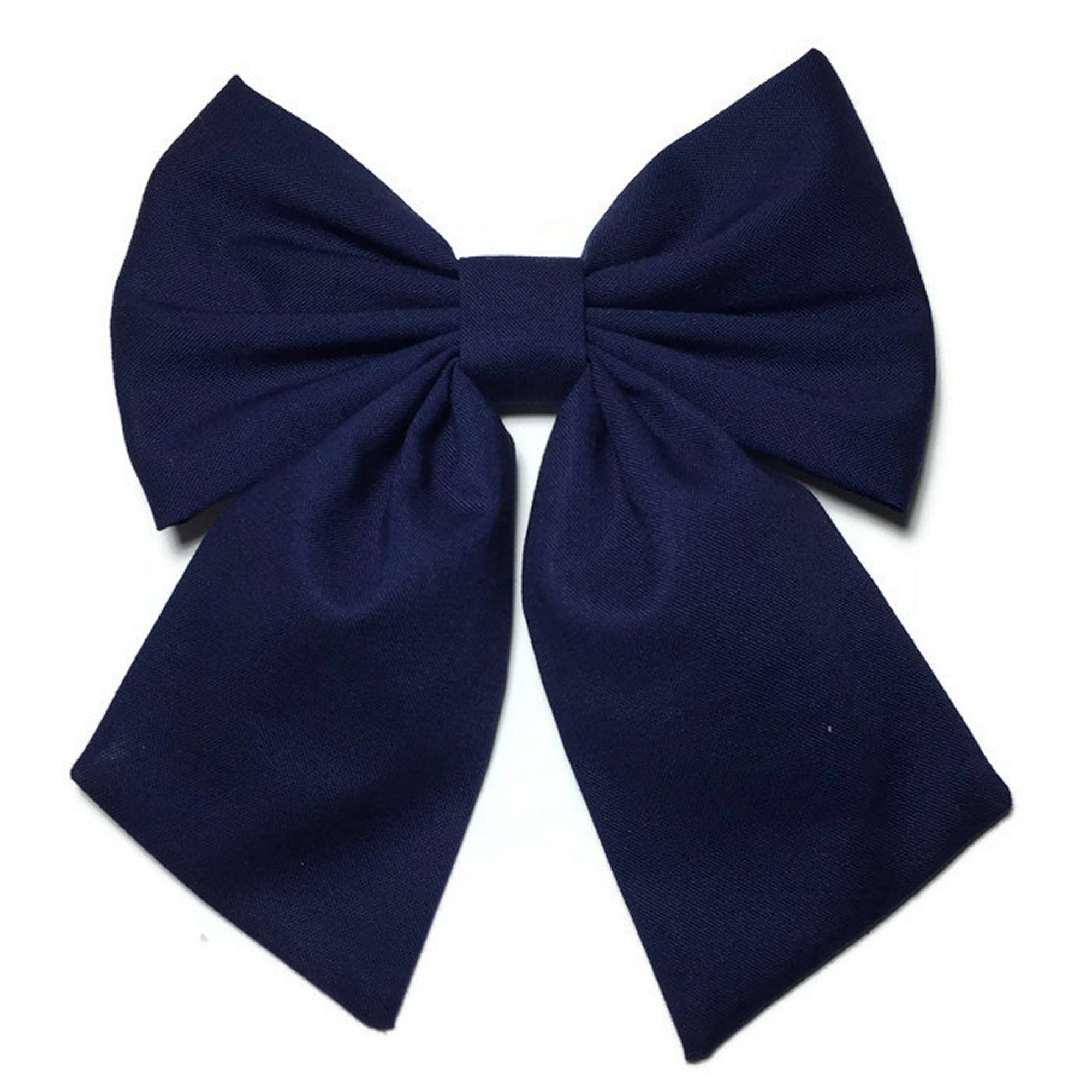 Navy Blue Hair Bows Navy Blue Bow Navy Blue Fabric Navy | Etsy