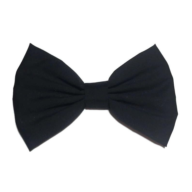 Black Hair Bow, Hair Bow For Girls, Black Bow, Black Hair Bow Clip, Hair Bows For Women, Cosplay Bow, Kawaii Bow Clip, Black Big Bow image 1