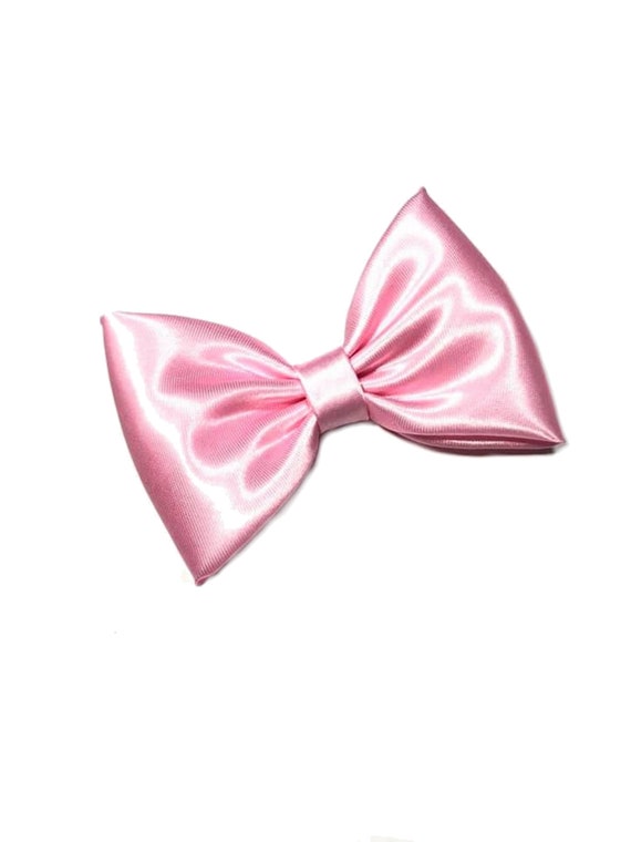 Light Pink Ribbon Bow Hair Clip