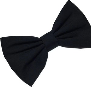 Black Hair Bow, Hair Bow For Girls, Black Bow, Black Hair Bow Clip, Hair Bows For Women, Cosplay Bow, Kawaii Bow Clip, Black Big Bow image 3