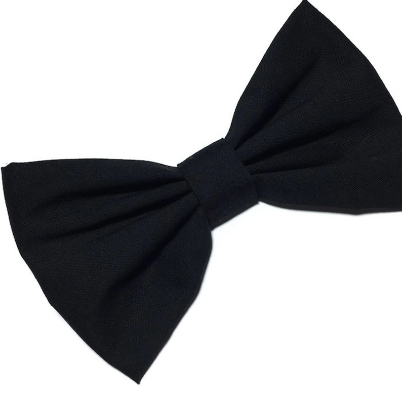 Black Hair Bow, Hair Bow For Girls, Black Bow, Black Hair Bow Clip, Hair Bows For Women, Cosplay Bow, Kawaii Bow Clip, Black Big Bow image 3