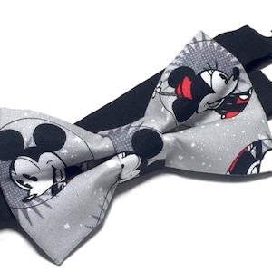 Mickey Bow Tie, Boys Bow Tie, Infant Bow Tie, Mickey Bow, Mens Bow Tie, Mickey Mouse Bow, Grey Bow Tie, Bowtie For Men, Boys Bowtie
