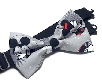 Mickey Bow Tie, Boys Bow Tie, Infant Bow Tie, Mickey Bow, Mens Bow Tie, Mickey Mouse Bow, Grey Bow Tie, Bowtie For Men, Boys Bowtie