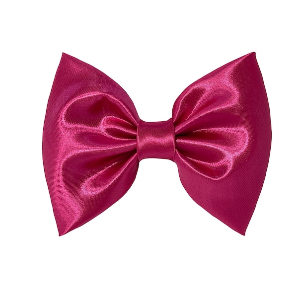 Hot Pink Large Hair Bows For Girls, Hot Pink Bows For Women, Pink Hair Clips, Hot Pink Hair Barrette, Pink bows,