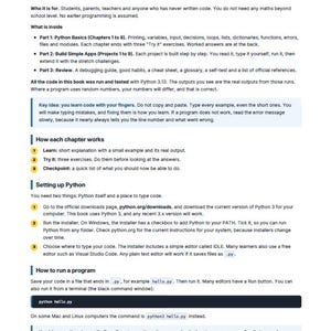 Python Starter Lab: Beginner Coding Study Guide, Desktop Automation Curriculum, App Building Workbook with Syntax Cheat Sheet PDF image 3