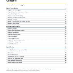 Python Starter Lab: Beginner Coding Study Guide, Desktop Automation Curriculum, App Building Workbook with Syntax Cheat Sheet PDF image 2