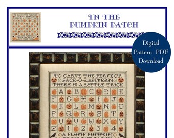 In The Pumpkin Patch (BRD-056) Cross Stitch Chart – Digital Pattern PDF Download