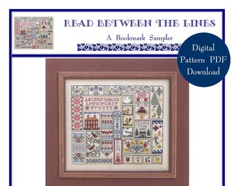 Read Between The Lines (BRD-080) Counted Cross Stitch - Digital Pattern PDF Download