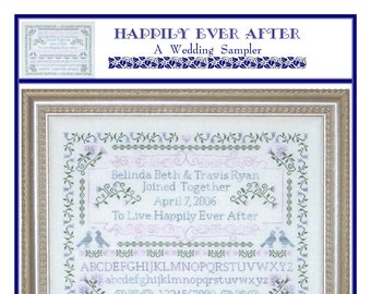 Happily Ever After - A Wedding Sampler (BRD-029) Cross Stitch Chart - Paper Pattern