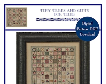 Tiny Trees and Gifts for Thee BRD-040 Cross Stitch Chart - Etsy