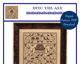 Into The Ark (BRD-051) Cross Stitch Chart – Digital Pattern PDF Download