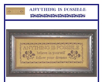 Anything is Possible (BRD-024) Cross Stitch Chart - Paper Pattern