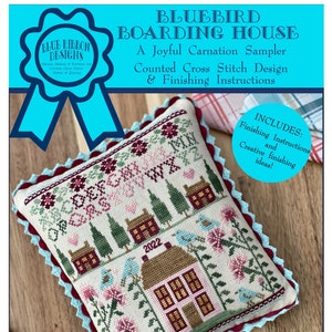 Bluebird Boarding House (BRD-130) Counted Cross Stitch Chart – Digital Pattern PDF