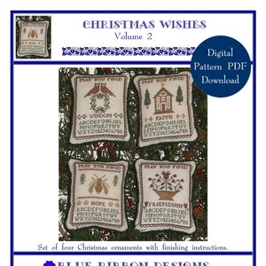 Christmas Wishes Volume 2 (BRD-019) Cross Stitch Chart – Digital Pattern PDF Download