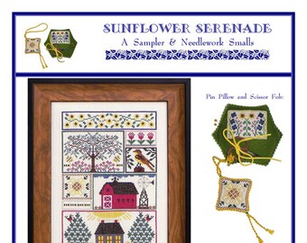 Sunflower Serenade (BRD-107) Cross Stitch Chart - Paper Pattern