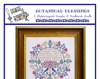 Botanical Blessings (BRD-110) Cross Stitch Chart - Paper Pattern