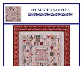 My Sewing Sampler (BRD-074) Cross Stitch Chart - Paper Pattern