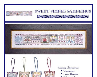 Sweet Simple Samplings (BRD-094) Cross Stitch Chart - Paper Pattern