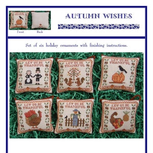 Autumn Wishes (BRD-041) Cross Stitch Chart - Paper Pattern