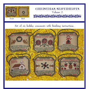 Christmas Sentiments Volume 2 (BRD-043) Cross Stitch Chart - Paper Pattern
