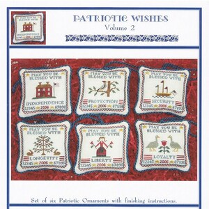 Patriotic Wishes Volume 2 (BRD-034) Cross Stitch Chart - Paper Pattern