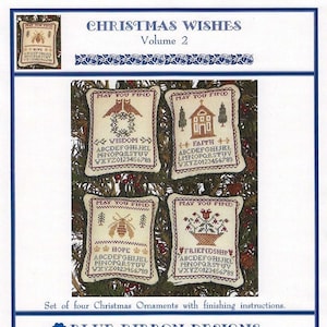 Christmas Wishes Volume 2 - Holiday Ornaments (BRD-019) Cross Stitch Chart - Paper Pattern