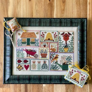 Sunlight, Seeds, and Scents (BRD-123) Counted Cross Stitch Chart – Digital Pattern PDF