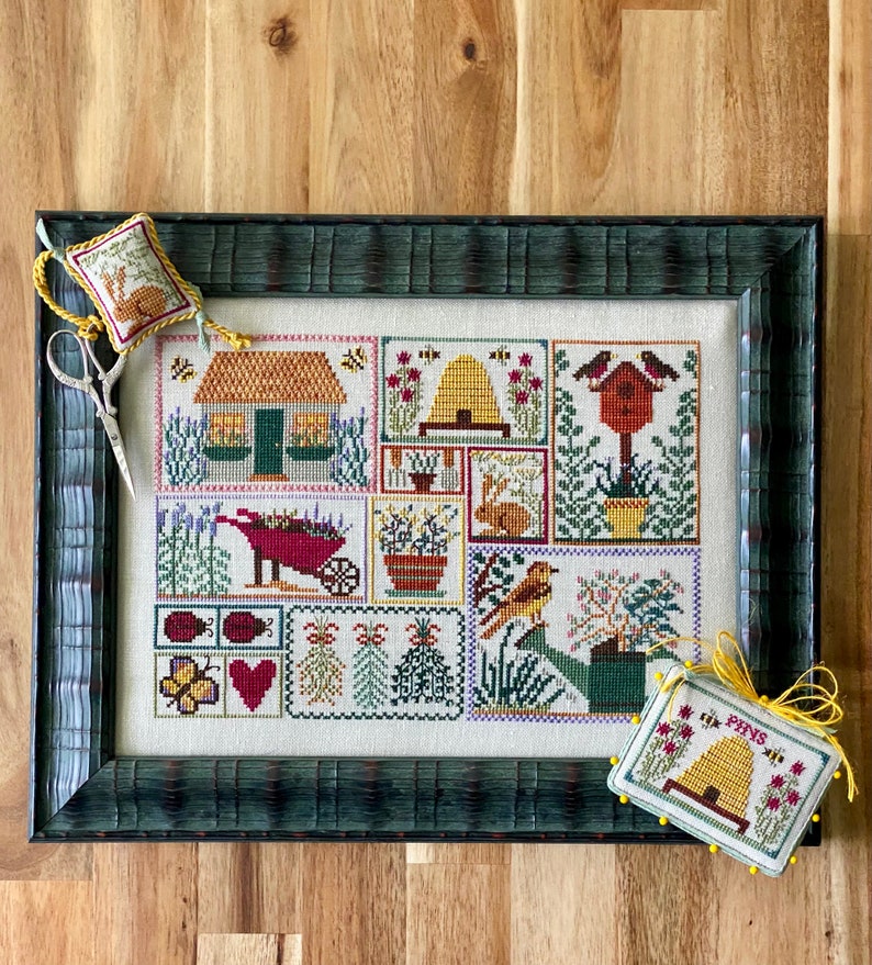 Sunlight, Seeds, and Scents (BRD-123) Counted Cross Stitch Chart – Digital Pattern PDF