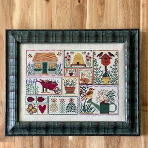 Sunlight, Seeds, and Scents (BRD-123) Counted Cross Stitch Chart – Digital Pattern PDF