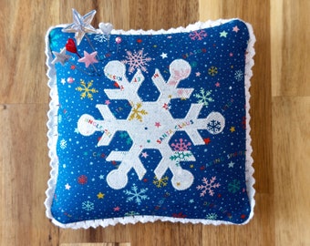 Appliqué Snowflake Pincushion: Limited Edition with Pins