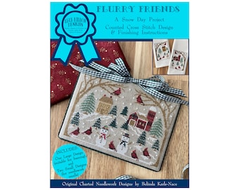 Flurry Friends (BRD-129) Counted Cross Stitch Chart – Paper Pattern