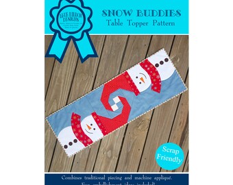 Snow Buddies Table Runner/Quilt - Paper Pattern