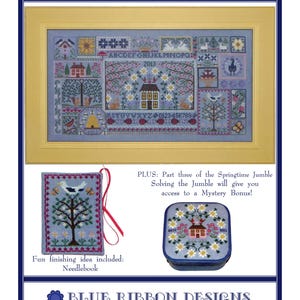 Blue Jeans and Daisies - Part 3 of 3 (BRD-109C) Cross Stitch Chart - Paper Pattern