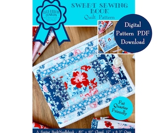Sweet Sewing Book Quilt Pattern: Needlebook Organizer (Digital Pattern PDF)